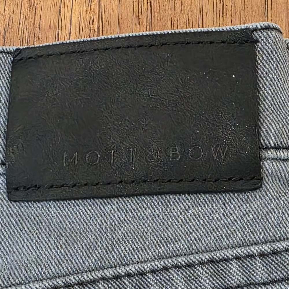 Mott & Bow Slim Stone 5 Pocket Stretch Denim Jeans in Light Gray. 32x30 - Picture 4 of 10